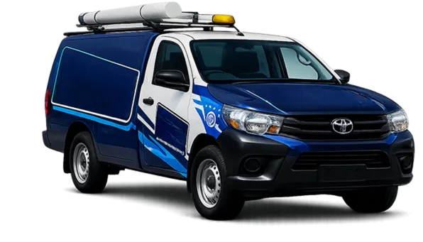 Our drain service van out on a Earlwood job